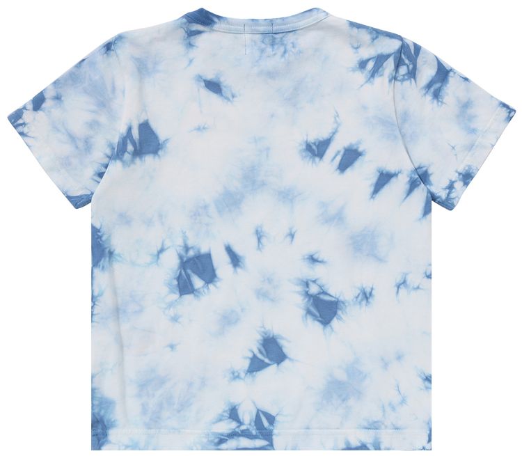 BAPE Kids Shark Tie Dye Tee Blue