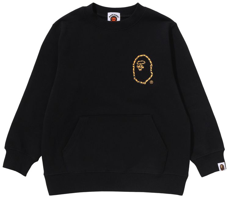 BAPE Kids Ape Rope Crewneck Sweatshirt Black