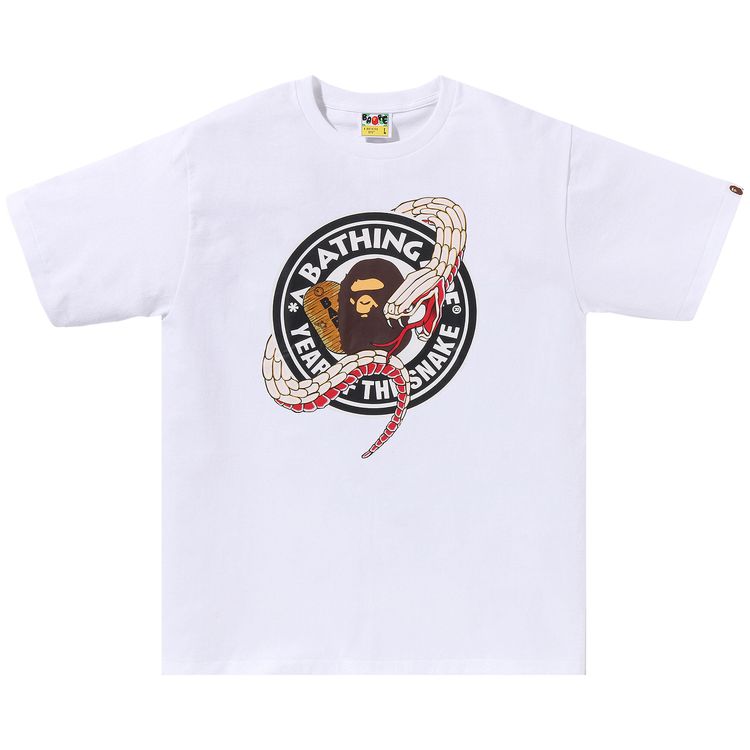 Bape Snaketop Buy BAPE Year Of The Snake Tee 'White' - 1L20 110 003 WHITE | GOAT