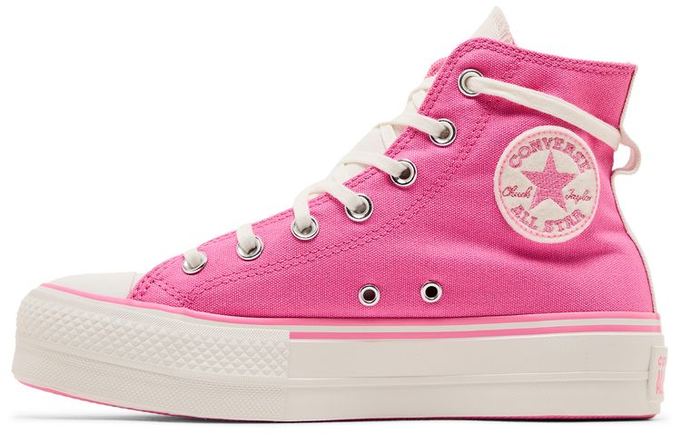 Converse Wmns Chuck Taylor All Star Lift Platform Retro Varsity High Oops Pink