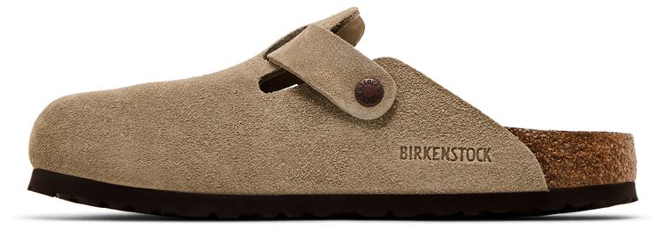 Boston Soft Footbed Suede Narrow Fit Taupe