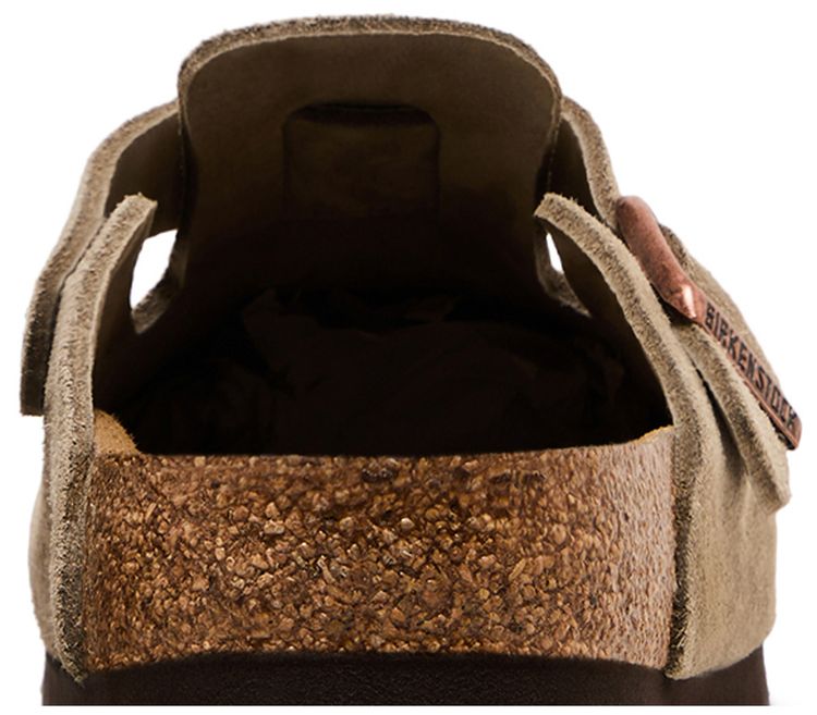 Boston Soft Footbed Suede Narrow Fit Taupe
