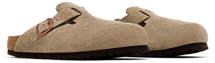 Boston Soft Footbed Suede Narrow Fit Taupe