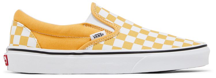 Vans Classic Slip On Ochre Checkerboard