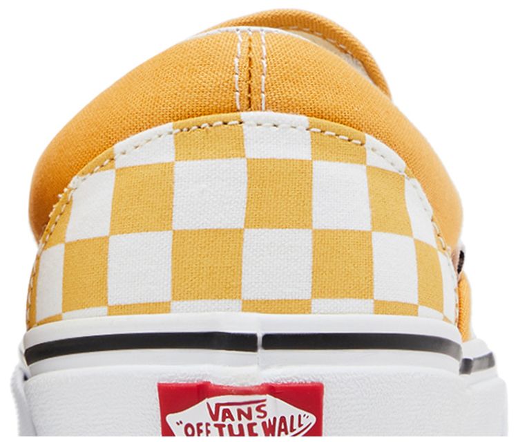 Vans Classic Slip On Ochre Checkerboard