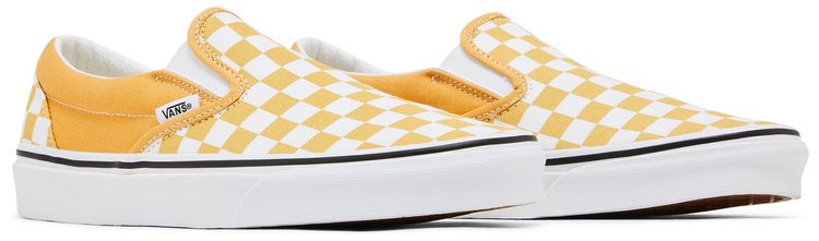 Vans Classic Slip On Ochre Checkerboard