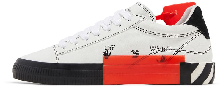 Off White Wmns Arrow Vulcanized Low White Black