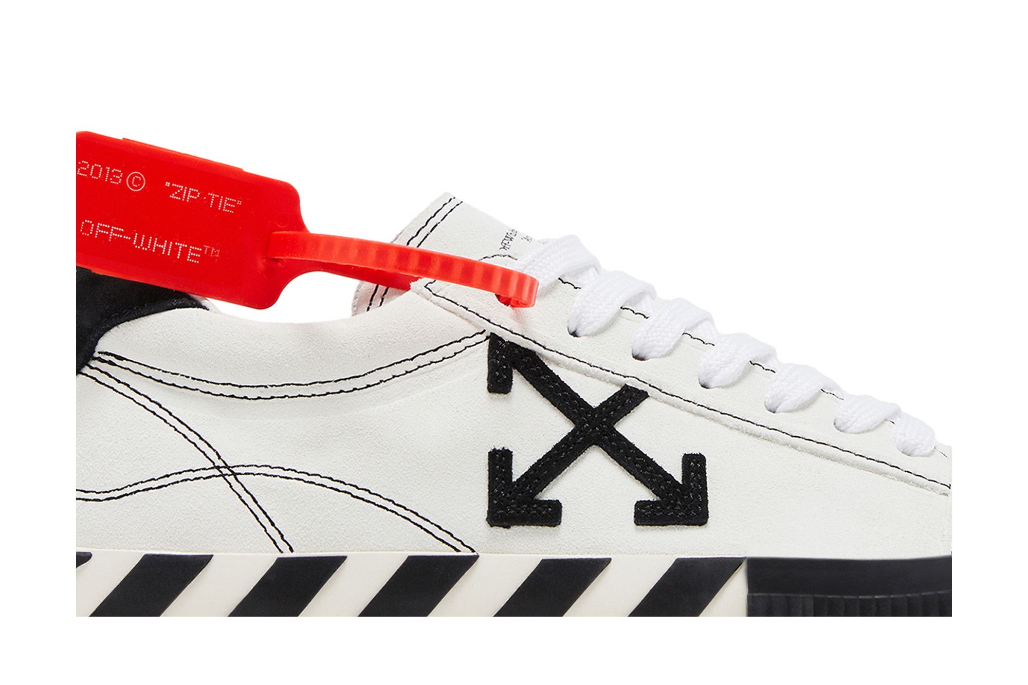 Buy Off-White Wmns Arrow Vulcanized Low 'White Black Buy Off-White Wmns Arrow Vulcanized Low 'White Black