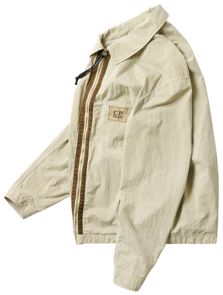Palace x CP Company 50 Fili Heavy Overshirt Stone