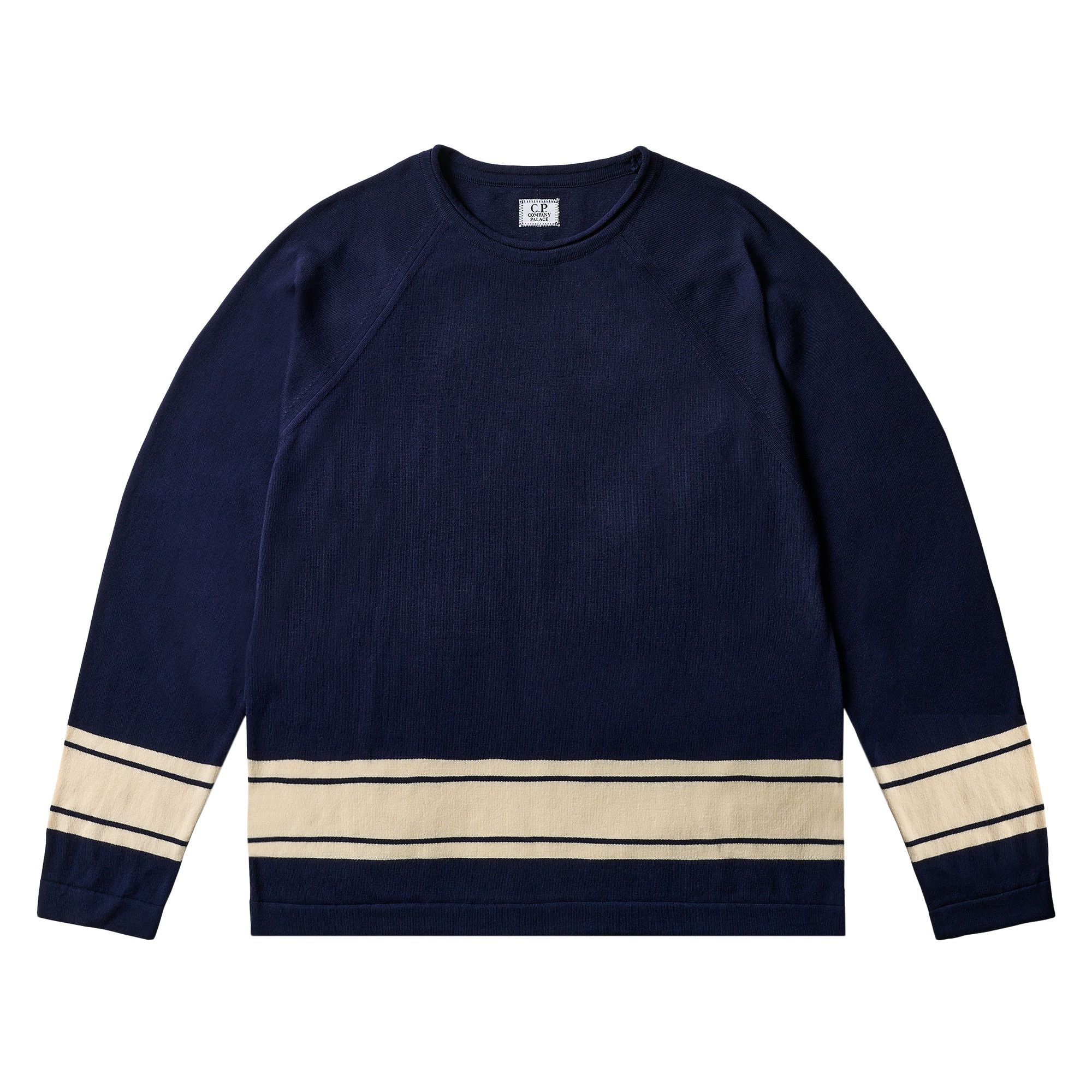 Buy Palace x C.P. Company Cotton Sea Island Mock Neck Knit 'Navy
