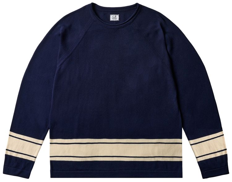 Palace x CP Company Cotton Sea Island Mock Neck Knit Navy
