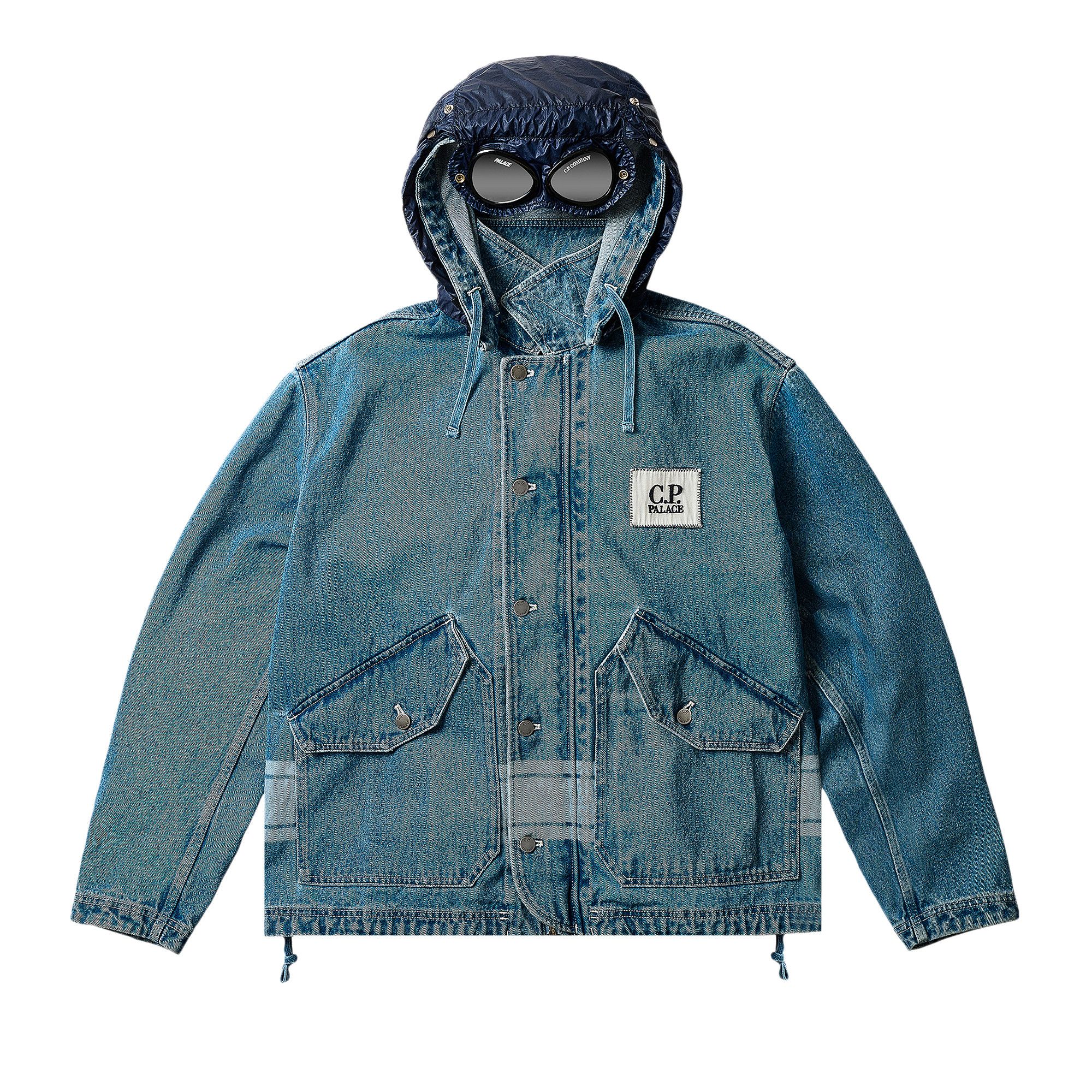 【返品交換不可】 Company C.P. x Palace Buy Denim Jacket Goggle 3/4oz 14 ジャケット・アウター