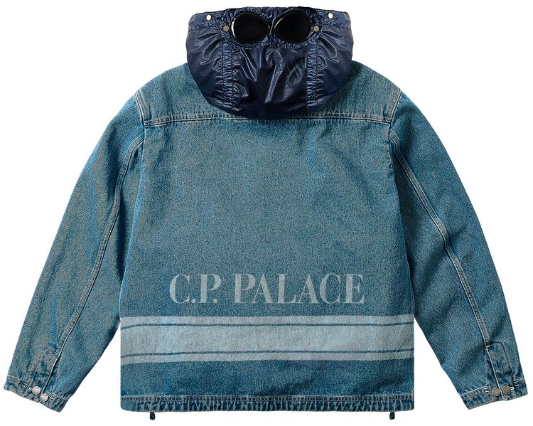 Palace x CP Company Denim 14 34oz Goggle Jacket Denim