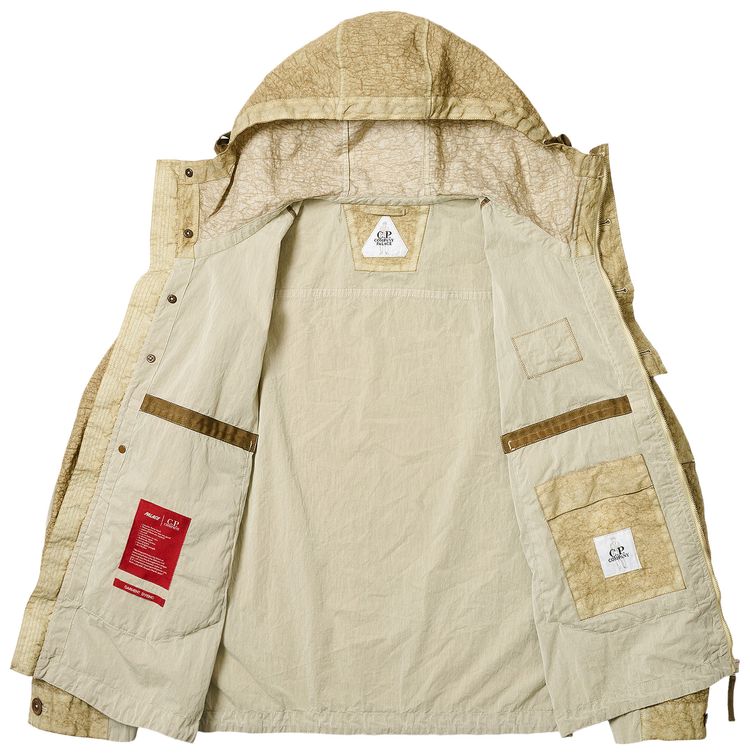 Palace x CP Company 50 Fili Heavy Mixed Hooded Jacket Stone