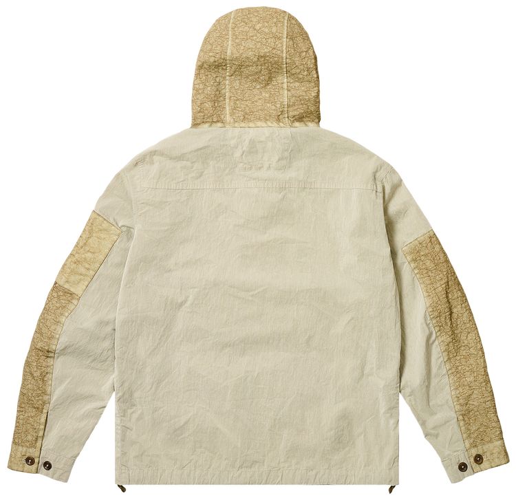 Palace x CP Company 50 Fili Heavy Mixed Hooded Jacket Stone