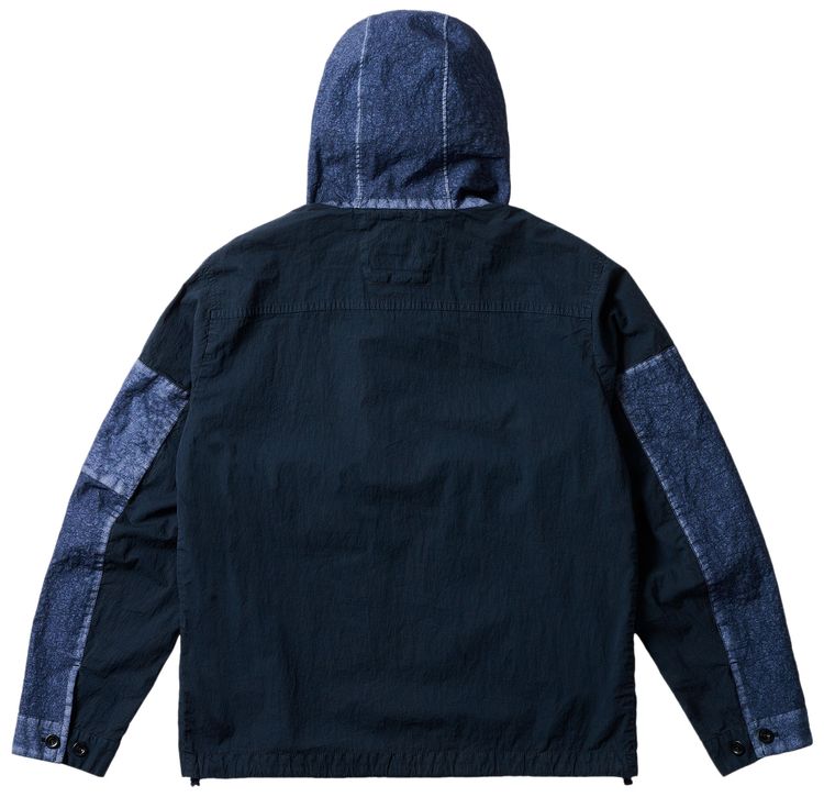 Palace x CP Company 50 Fili Heavy Mixed Hooded Jacket Navy