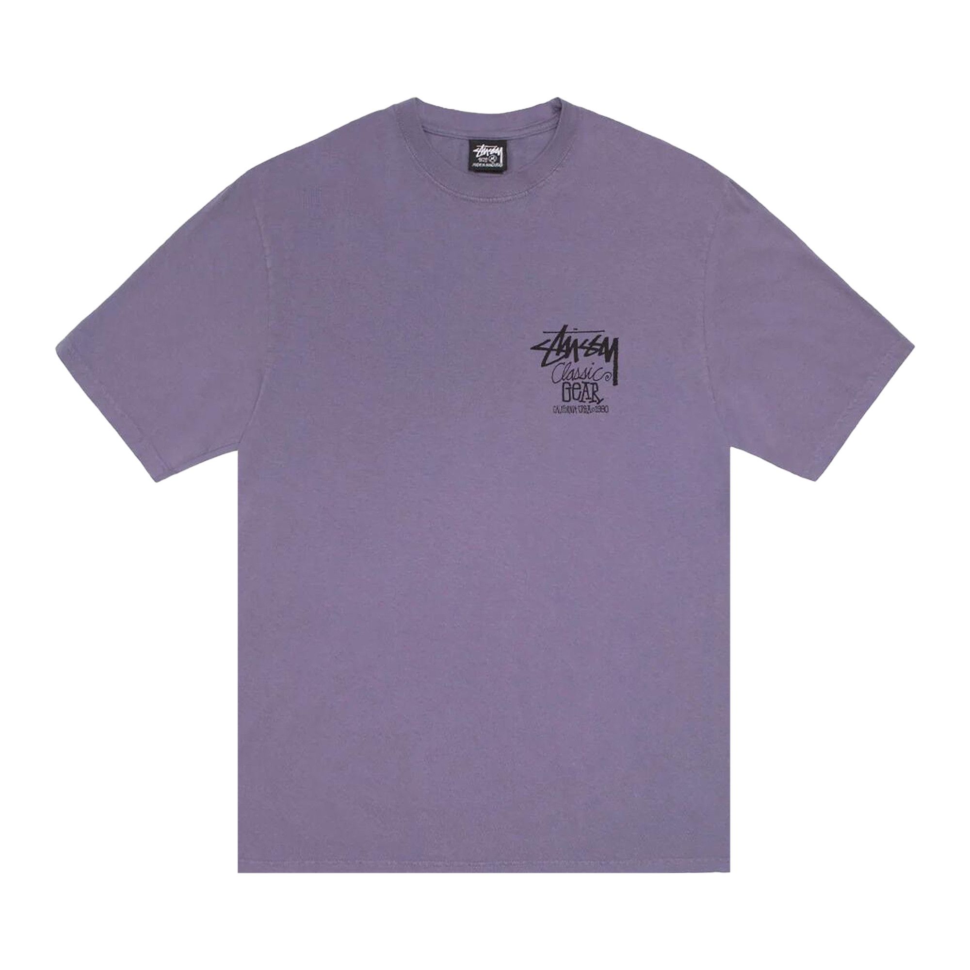 Buy Stussy Classic Gear Tee Pigment Dyed 'Grape' - 1905084