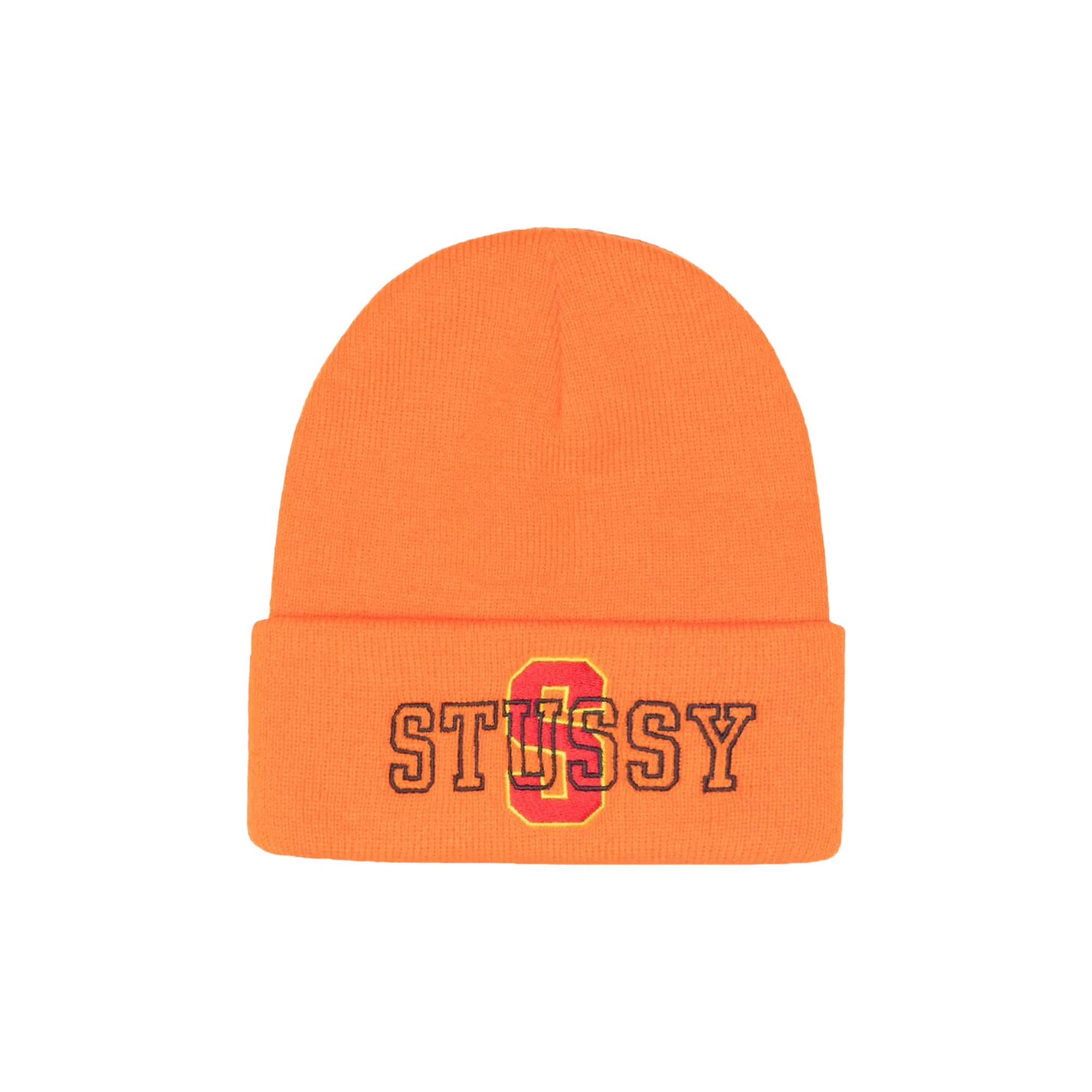 【STUSSY】24fw CUFF BEANIE VARSITY S Buy Stussy Cuff Beanie Varsity S 'Orange' - 1321229 ORAN | GOAT