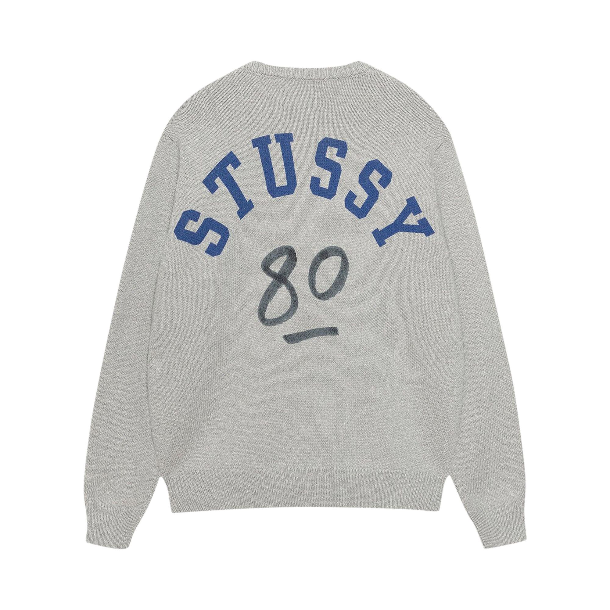Buy Stussy Handwritten Sweater 'Heather Grey' - 117263 HEAT | GOAT