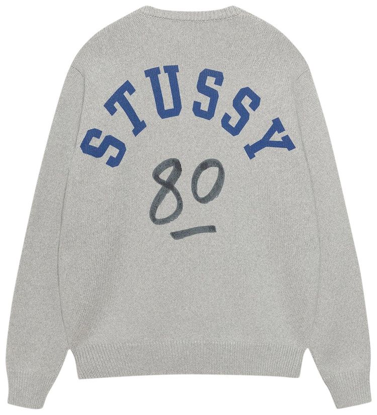 Stussy Handwritten Sweater Heather Grey