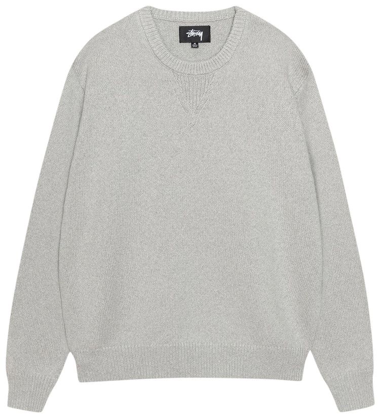 Stussy Handwritten Sweater Heather Grey