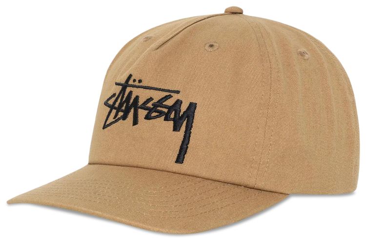 Stussy Mid Depth Big Stock Snapback Tobacco