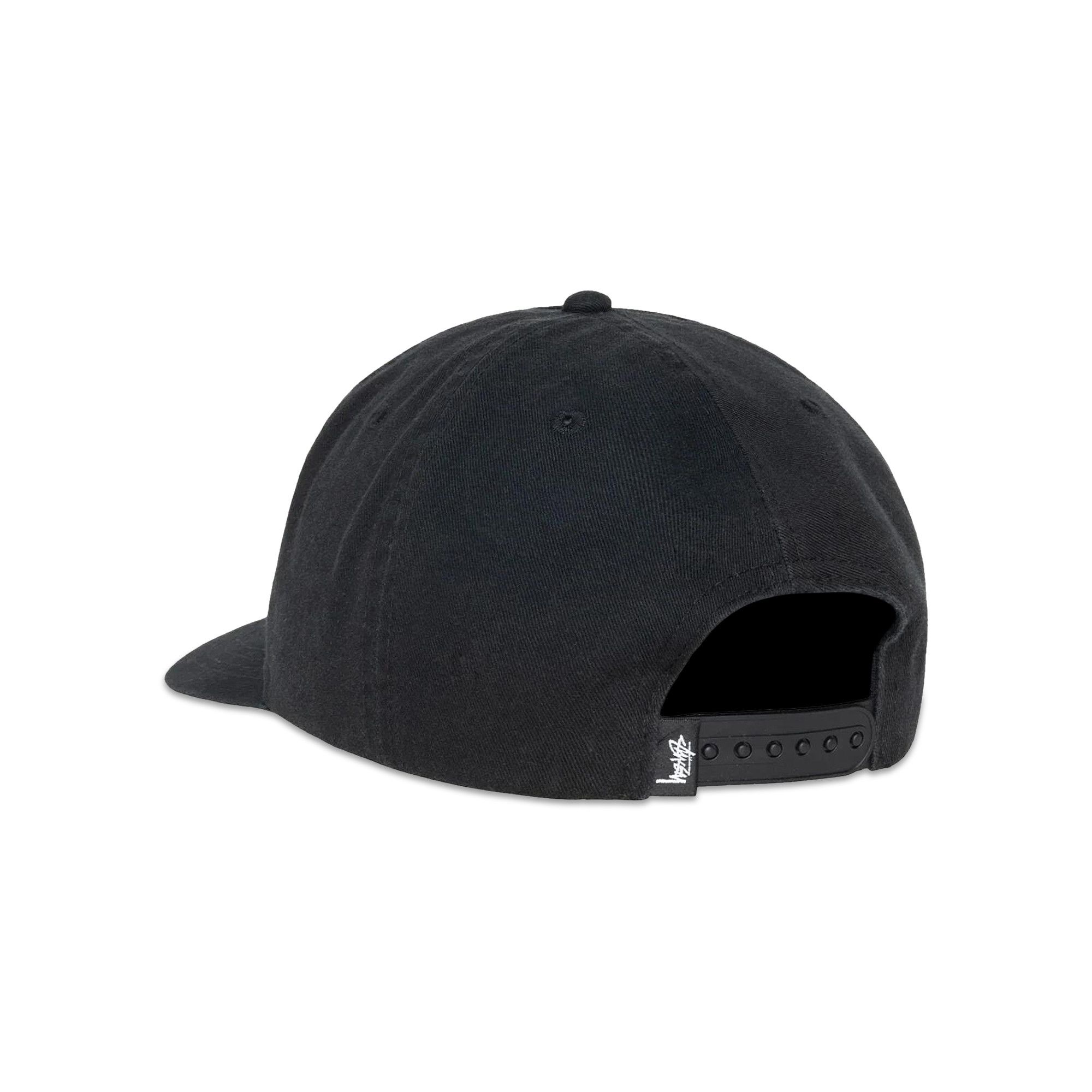 Buy Stussy Mid-Depth Big Stock Snapback 'Shadow Black' - 1311145