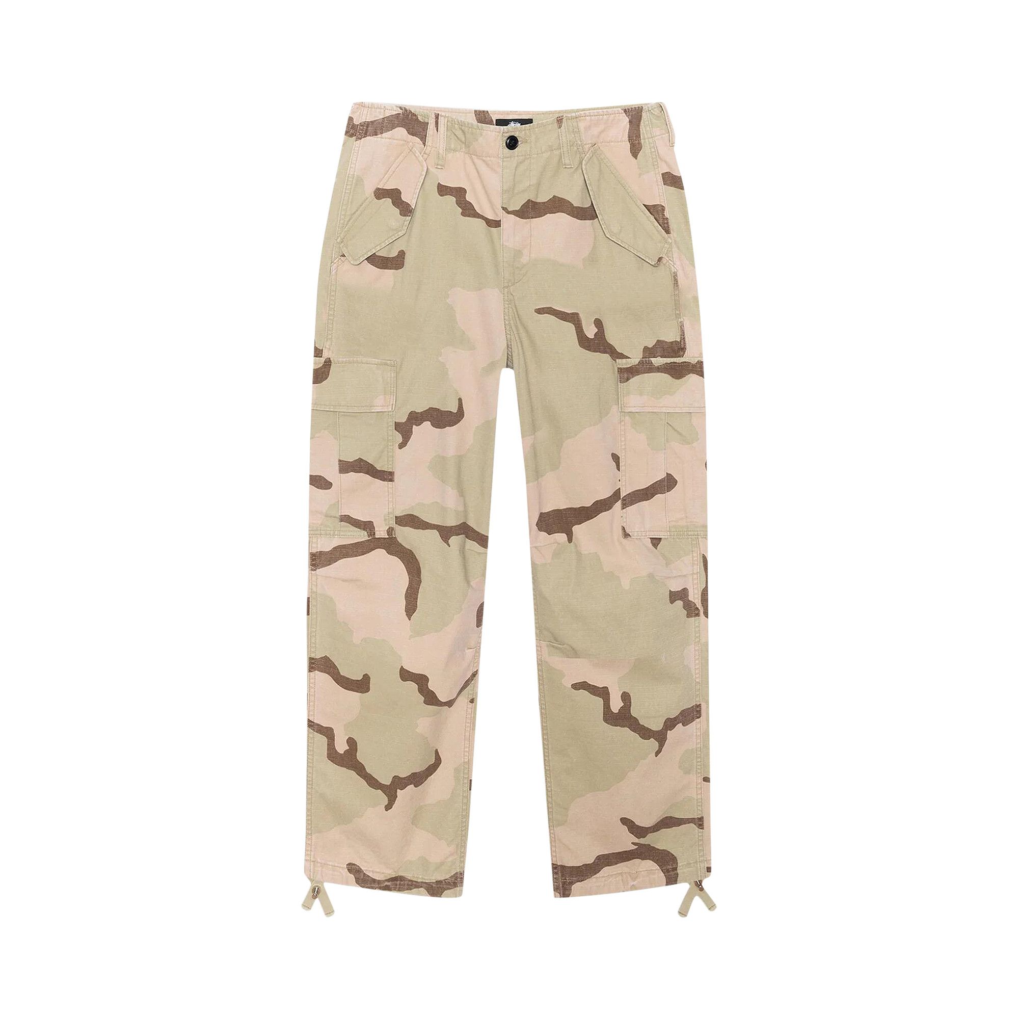 Buy Stussy Military Cargo Pant Ripstop 'Sand Camo' - 116668
