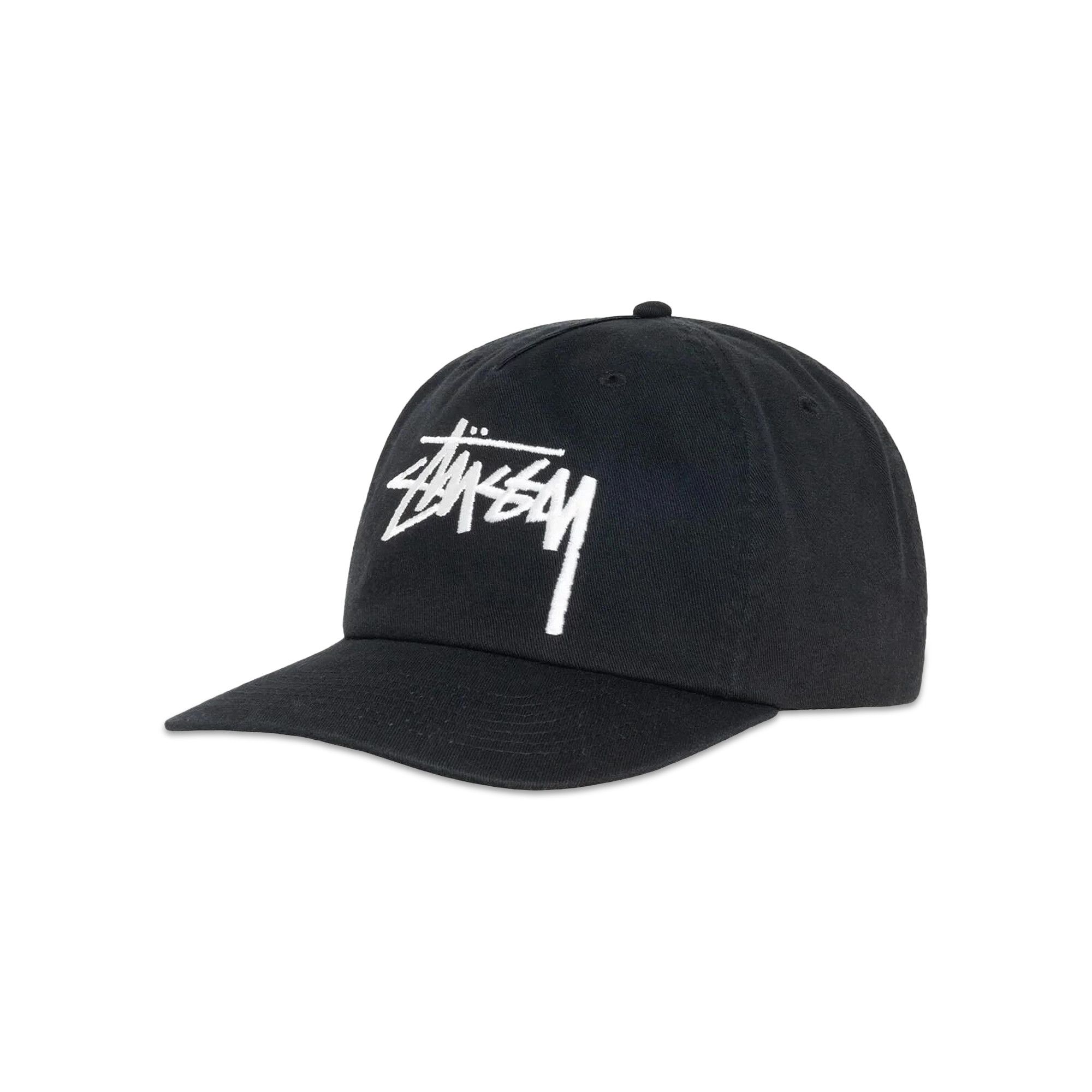 Buy Stussy Mid-Depth Big Stock Snapback 'Shadow Black' - 1311145