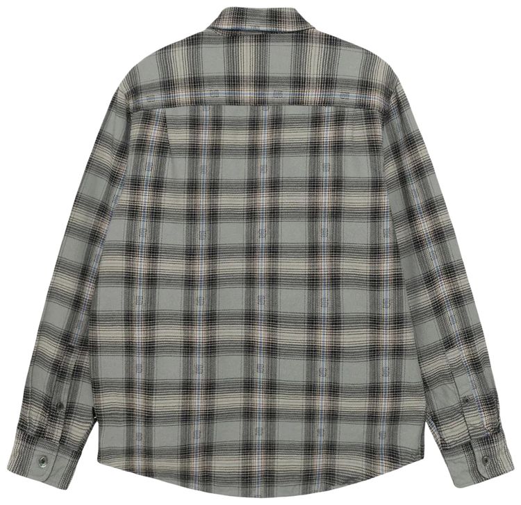 Stussy Motif Plaid Shirt Grey
