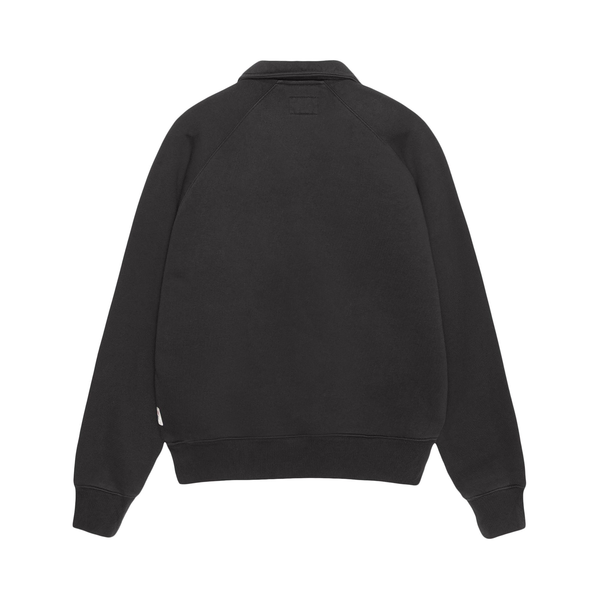 Buy Stussy Relaxed Half Zip 'Washed Black' - 118573 WASH | GOAT