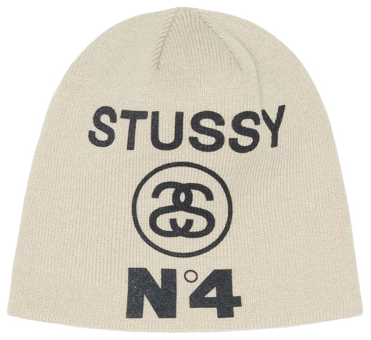 Stussy Skullcap Number 4 Bone