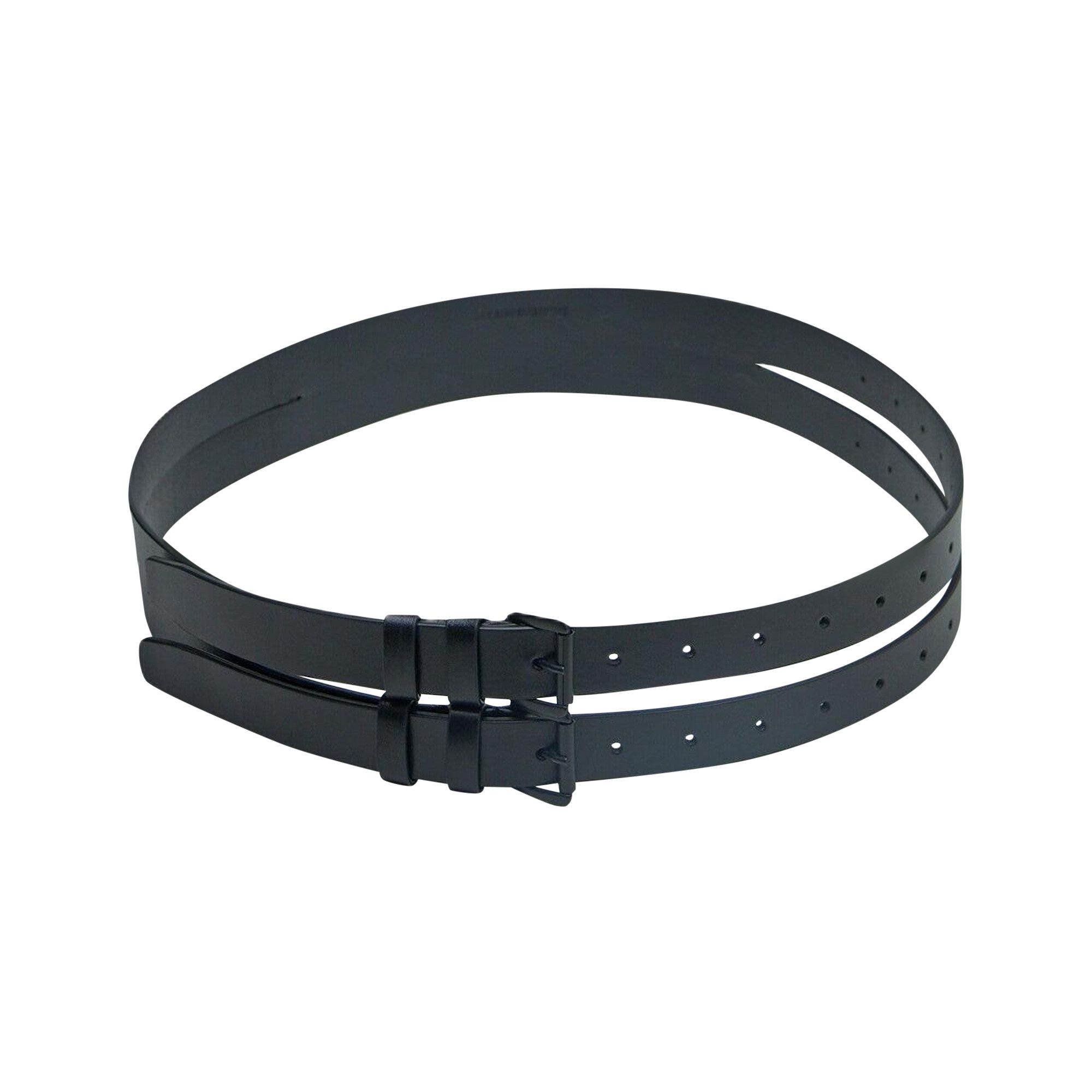 Buy Ann Demeulemeester Mack Double Belt 'Black' - 2401 U BE08