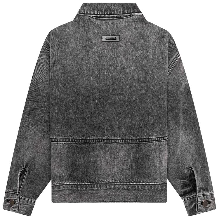 Fear of God Essentials Kids Denim Trucker Jacket Vintage Black
