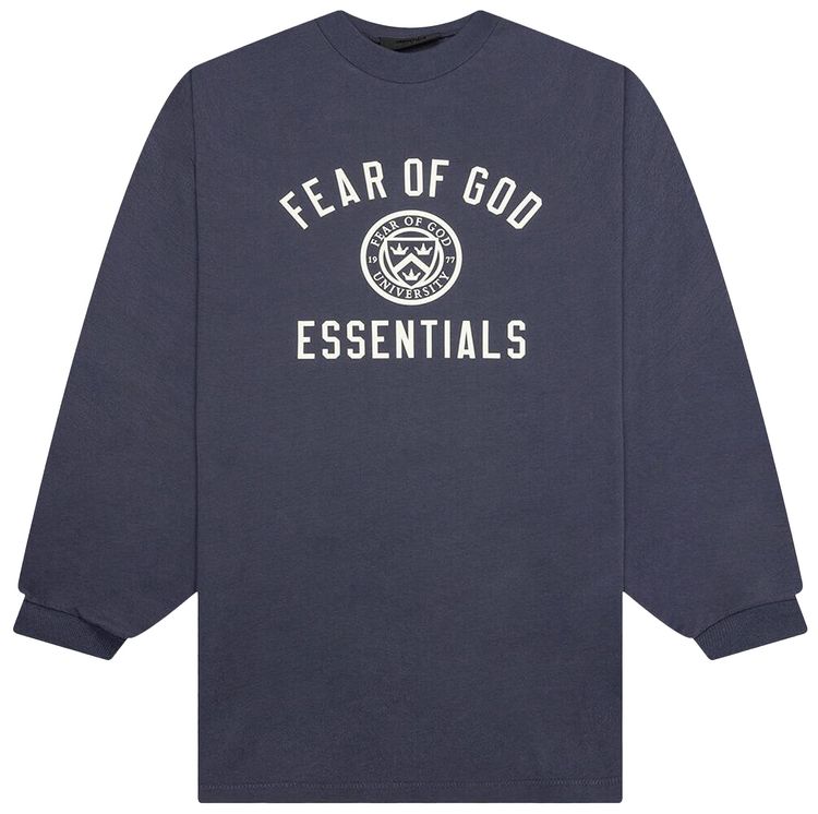 Fear of God Essentials Jersey Long Sleeve Tee Marine