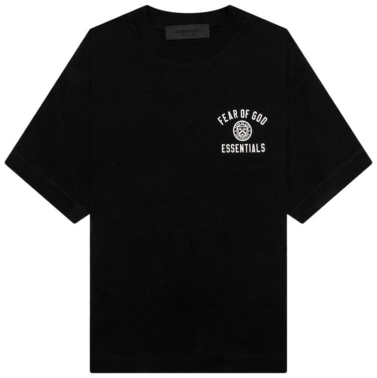 Fear of God Essentials Kids Jersey Crewneck Tee Black