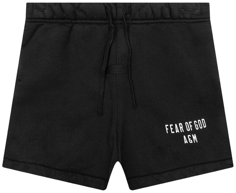 Fear of God Essentials Kids Heavy Fleece Soccer Short Black