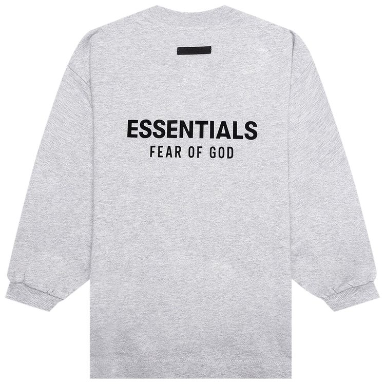 Buy Fear of God Essentials Kids Jersey Long-Sleeve Tee 'Light Heather ...