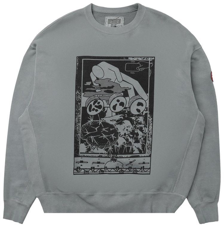Cav Empt FK MindfulnessBlock Crewneck Sweater Grey