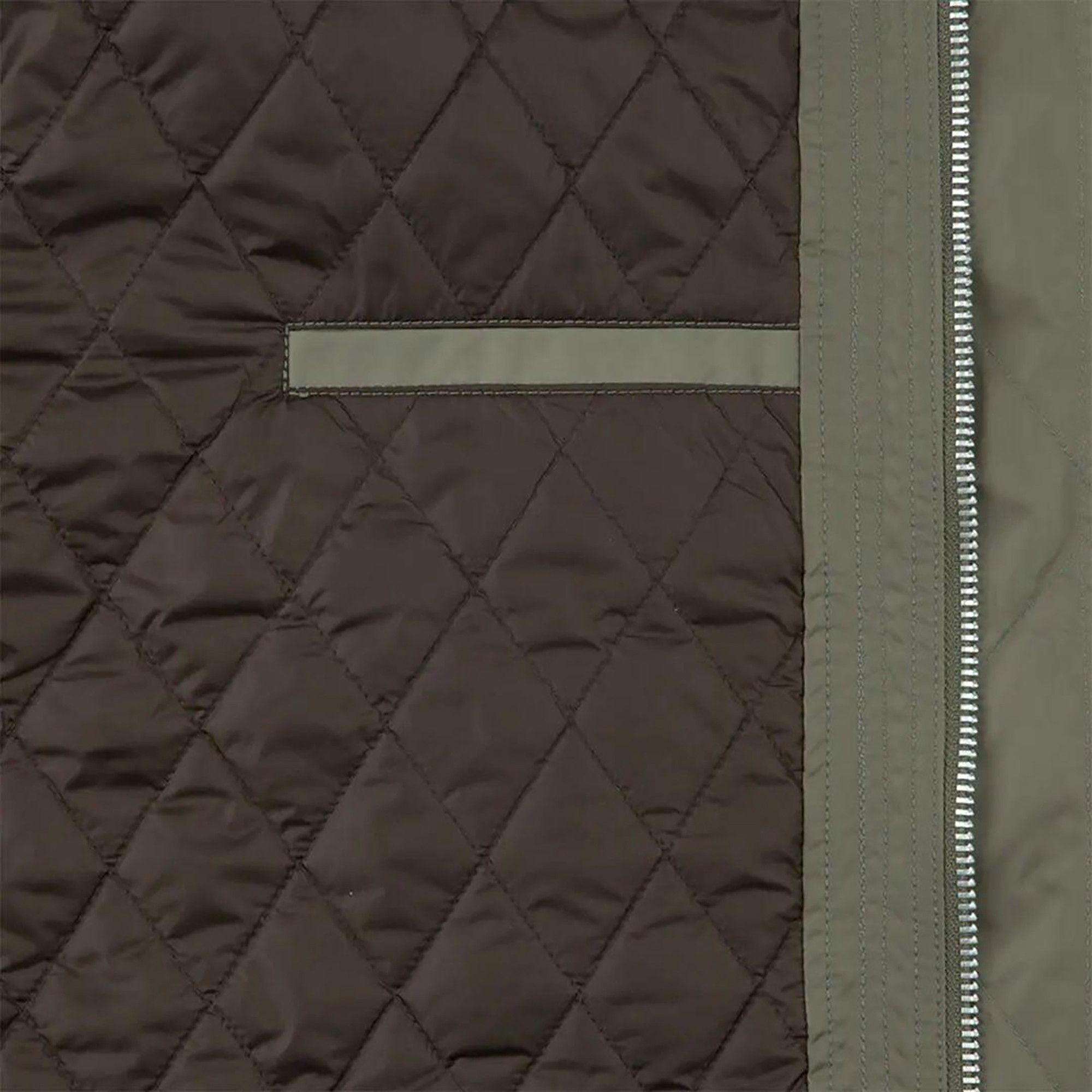 Buy Cav Empt Leather Shoulder Bomber Jacket 'Khaki' - CES26JK09