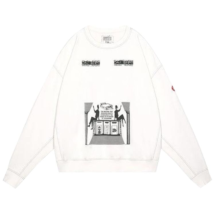 Cav Empt Overdye MD Machines Crewneck White