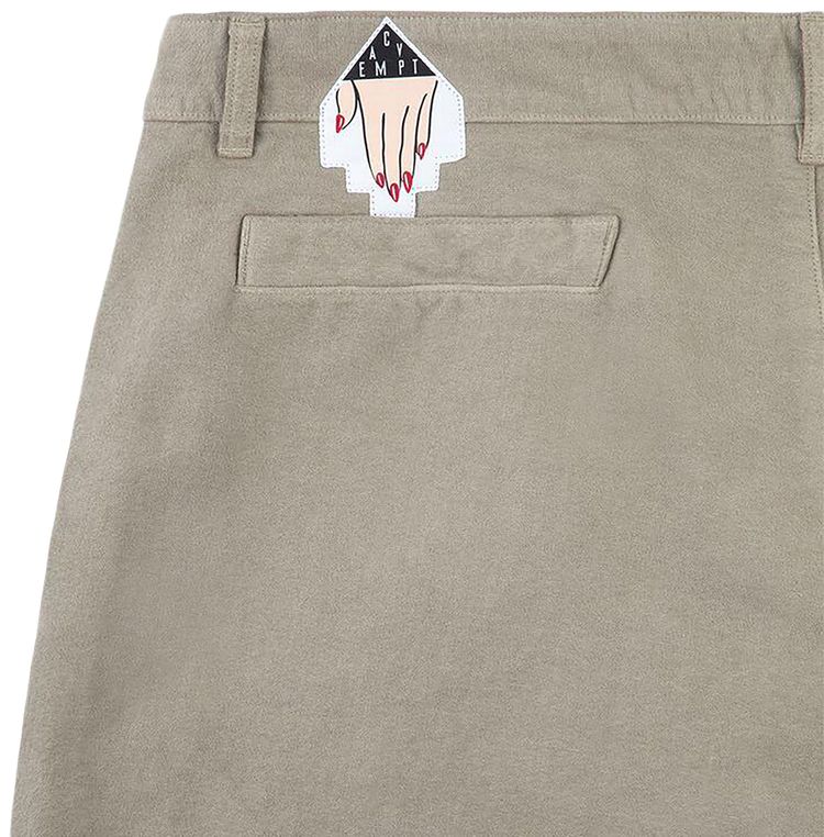 Cav Empt Overdye Brushed One Tuck Pants Beige