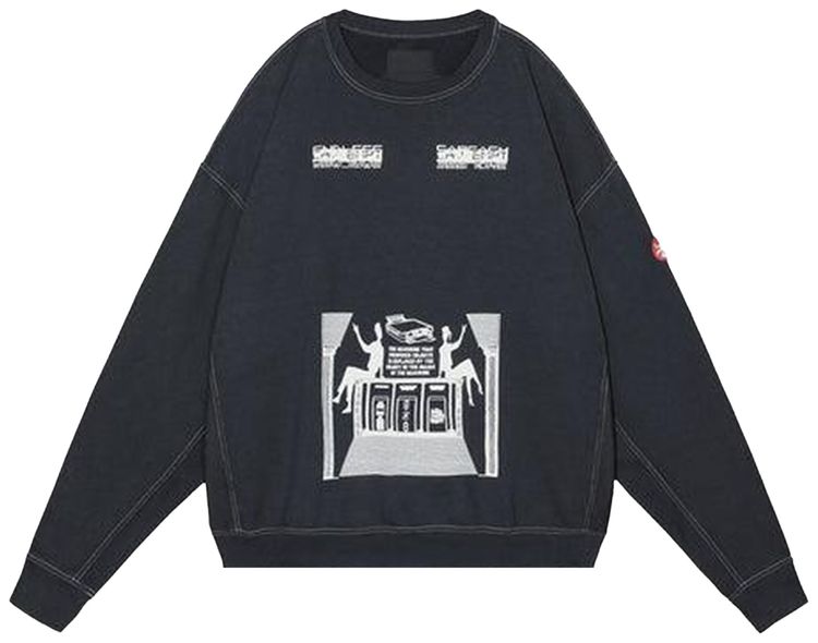 Cav Empt Overdye MD Machines Crewneck Black