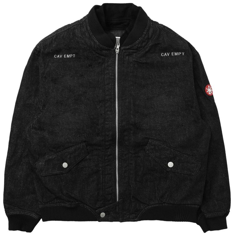 Cav Empt Double Flap Zip Jacket Black