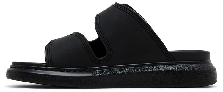Alexander McQueen Hybrid Double Buckle Sandal Black