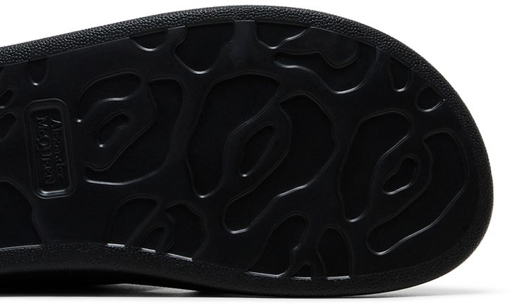 Alexander McQueen Hybrid Double Buckle Sandal Black