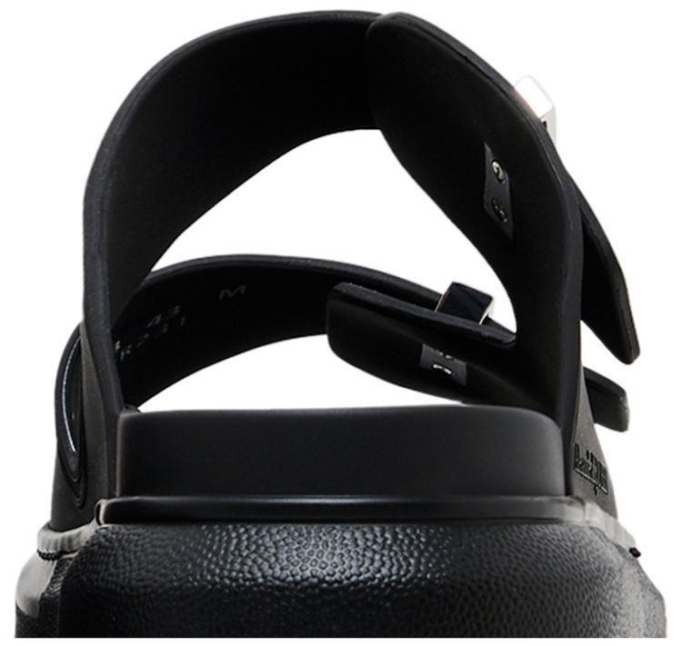 Alexander McQueen Hybrid Double Buckle Sandal Black