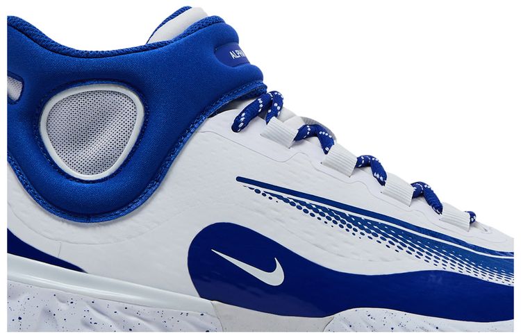 Nike Alpha Huarache Elite 4 Mid White Hyper Royal