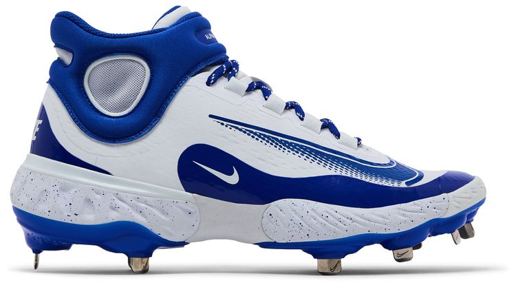 Nike Alpha Huarache Elite 4 Mid White Hyper Royal