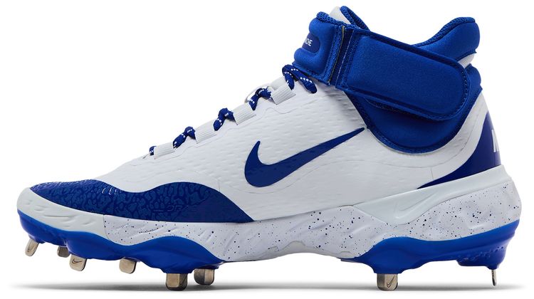 Nike Alpha Huarache Elite 4 Mid White Hyper Royal
